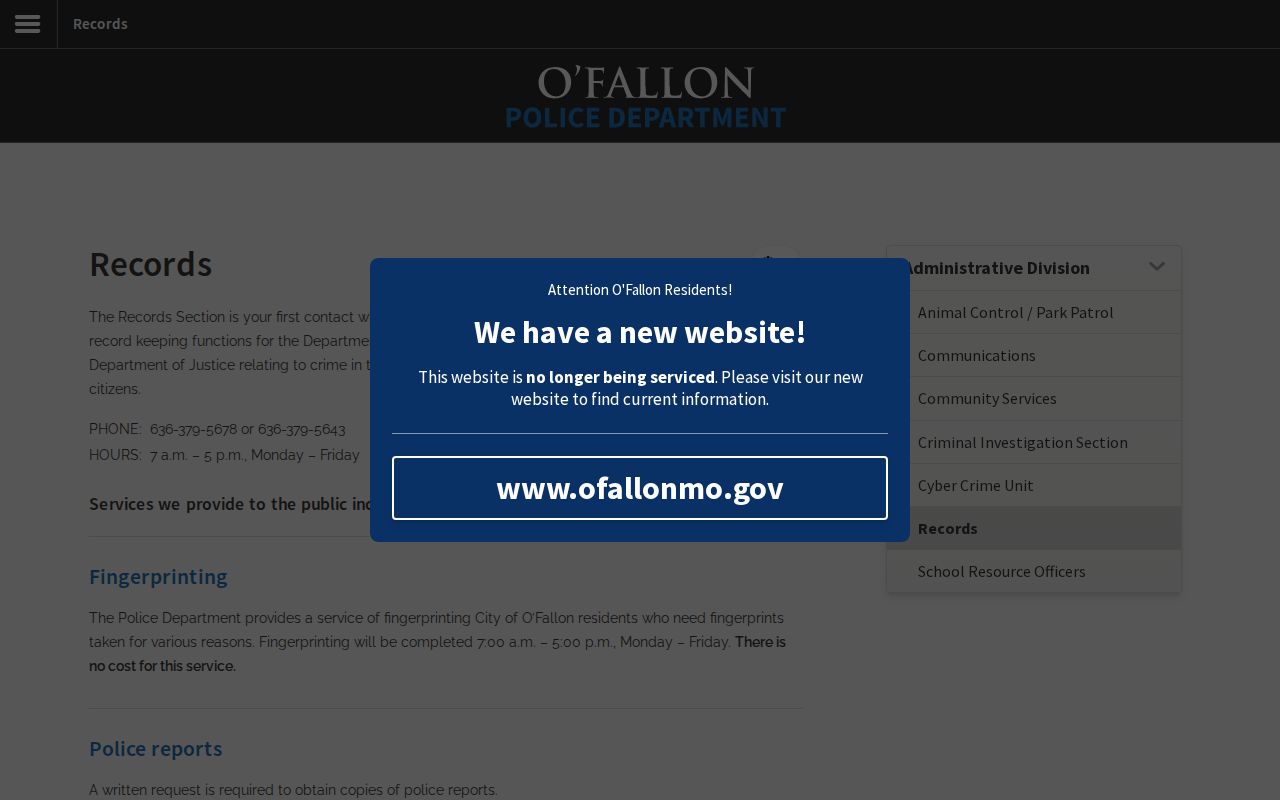 O’Fallon records channel for St. Charles County arrest history